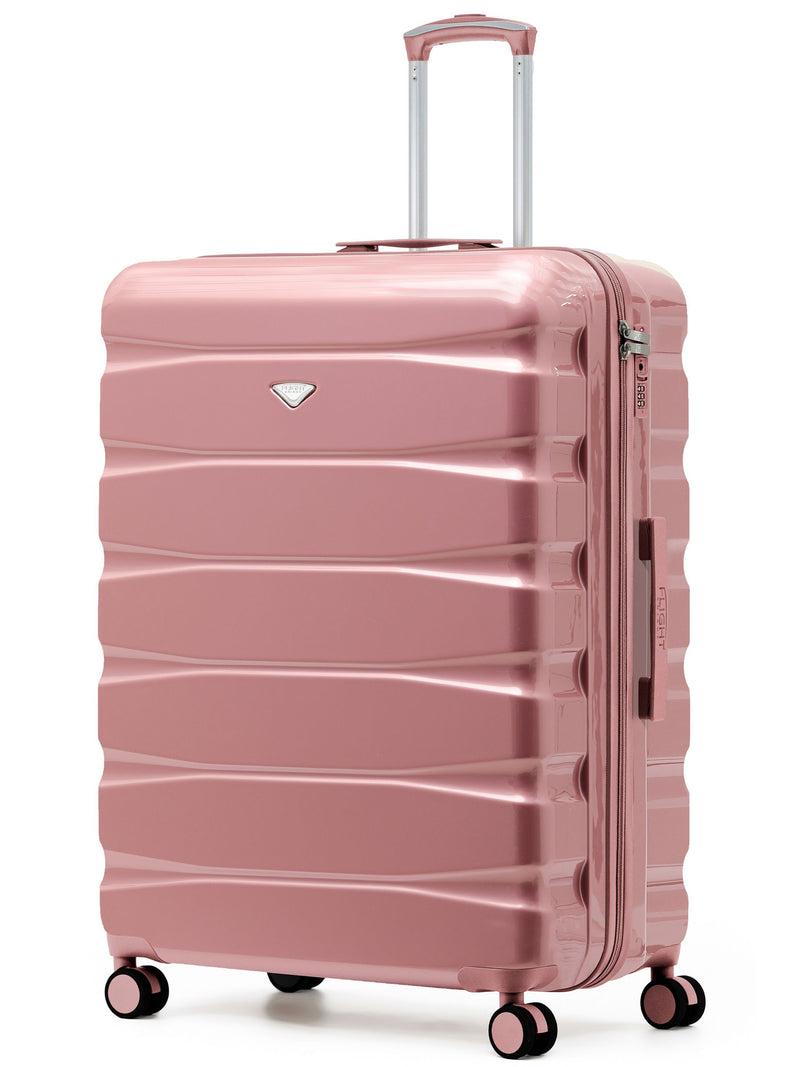 Flight Knight Ink Black 8 Wheel ABS Hard Case Suitcase 29 Inch