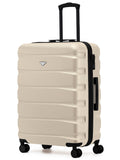Flight Knight Red 8 Wheel ABS Hard Case Hold Suitcase (Large 25 inch)