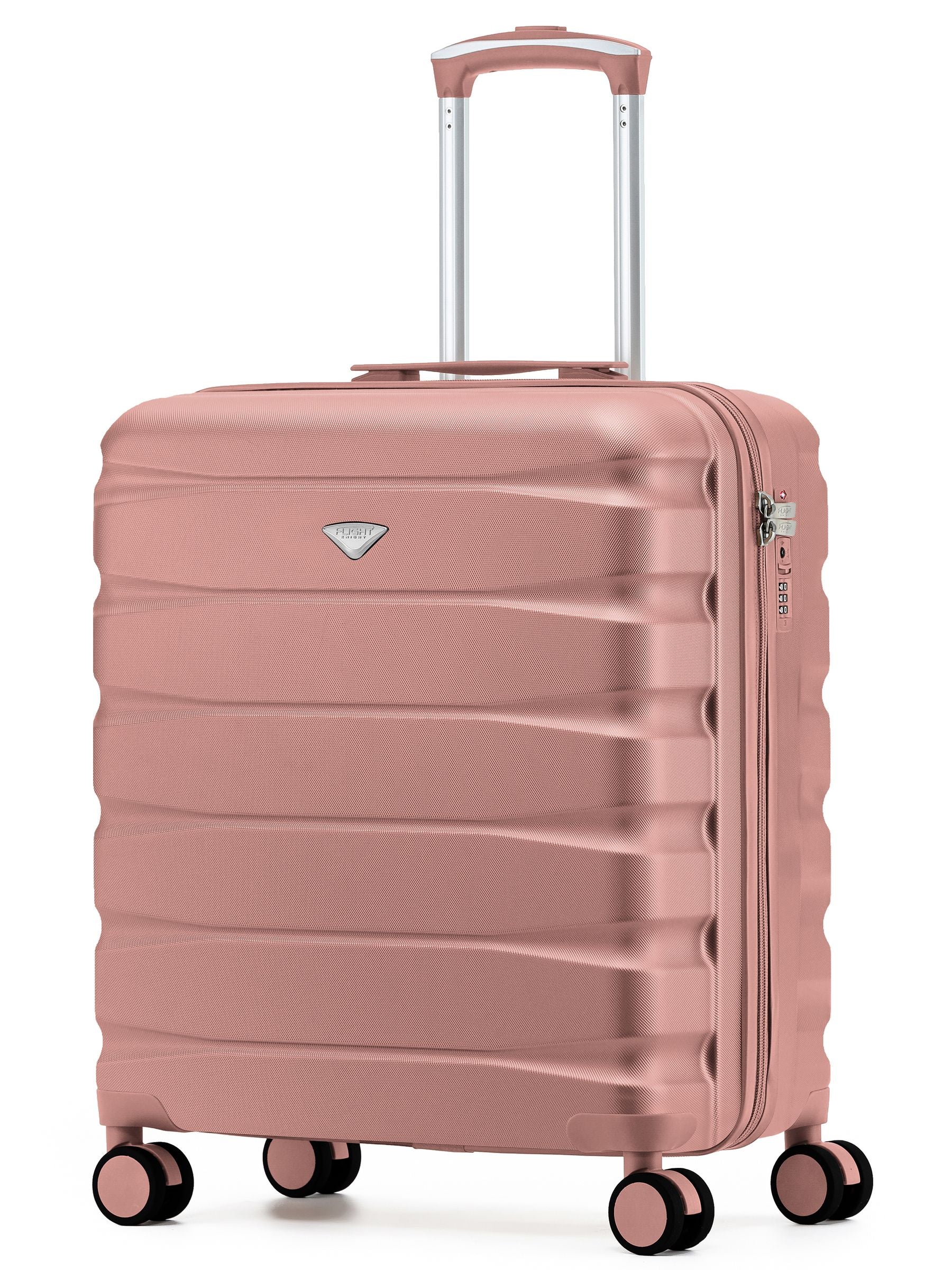 Flight Knight Bright Pink Cabin Travel Suitcase