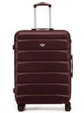 Flight Knight Red 8 Wheel ABS Hard Case Hold Suitcase (Large 25 inch)