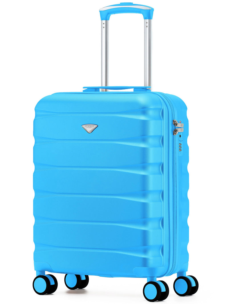 Flight Knight Bright Blue Hand Luggage Maximum Size for Ryanair (Priority) Cabin Bag Overhead Carry On TUI Approved