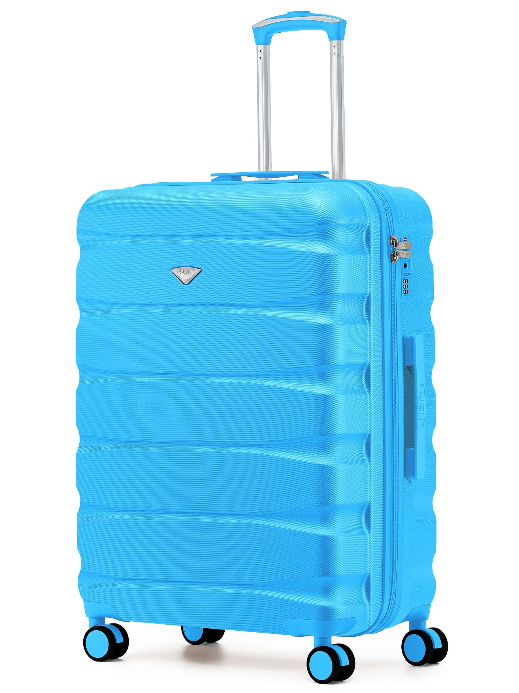 Flight Knight Red 8 Wheel ABS Hard Case Hold Suitcase (Large 25 inch)