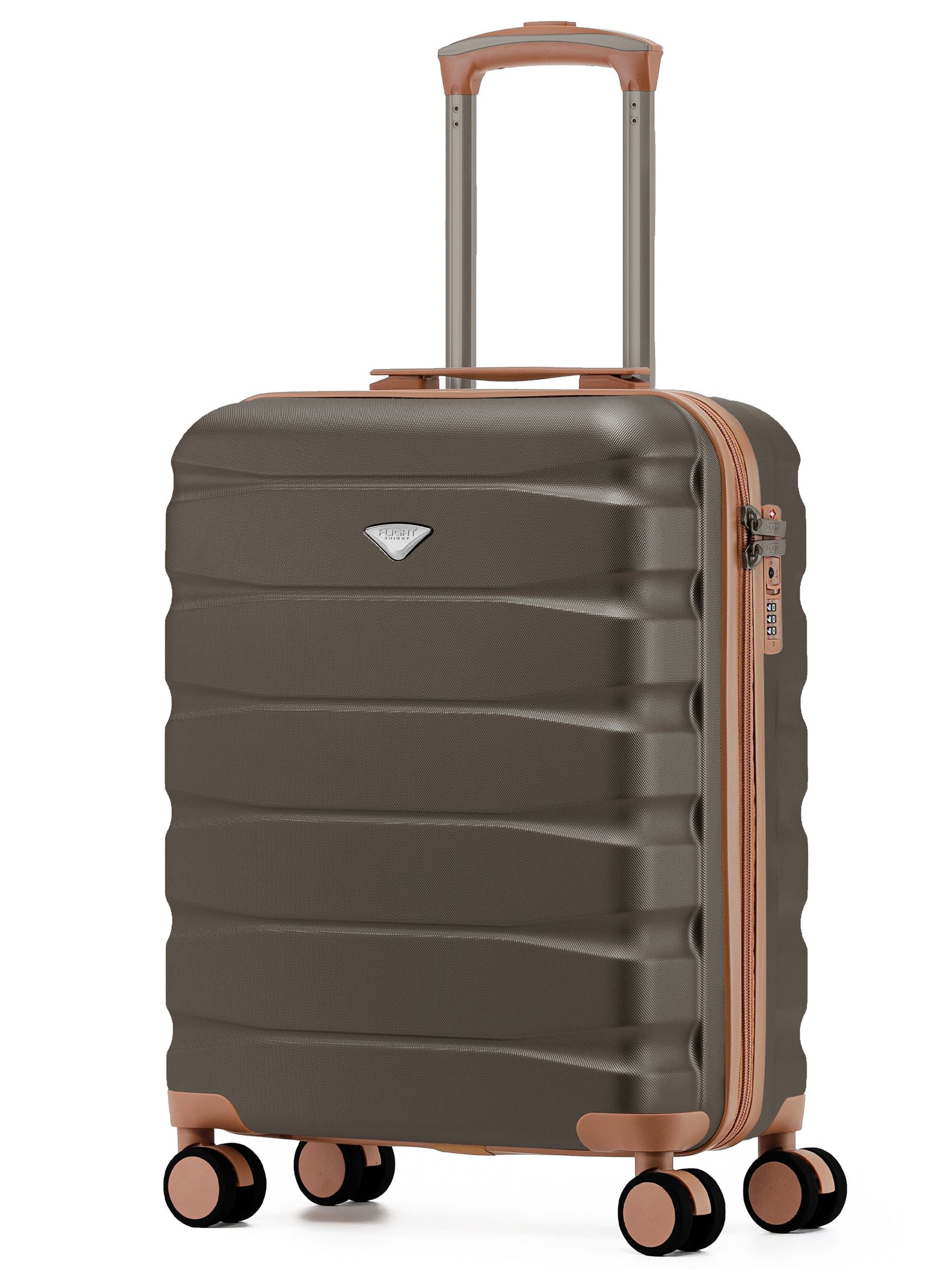 Flight Knight Brown Hand Luggage Maximum Size for Ryanair (Priority) Cabin Bag Overhead Carry On TUI Approved
