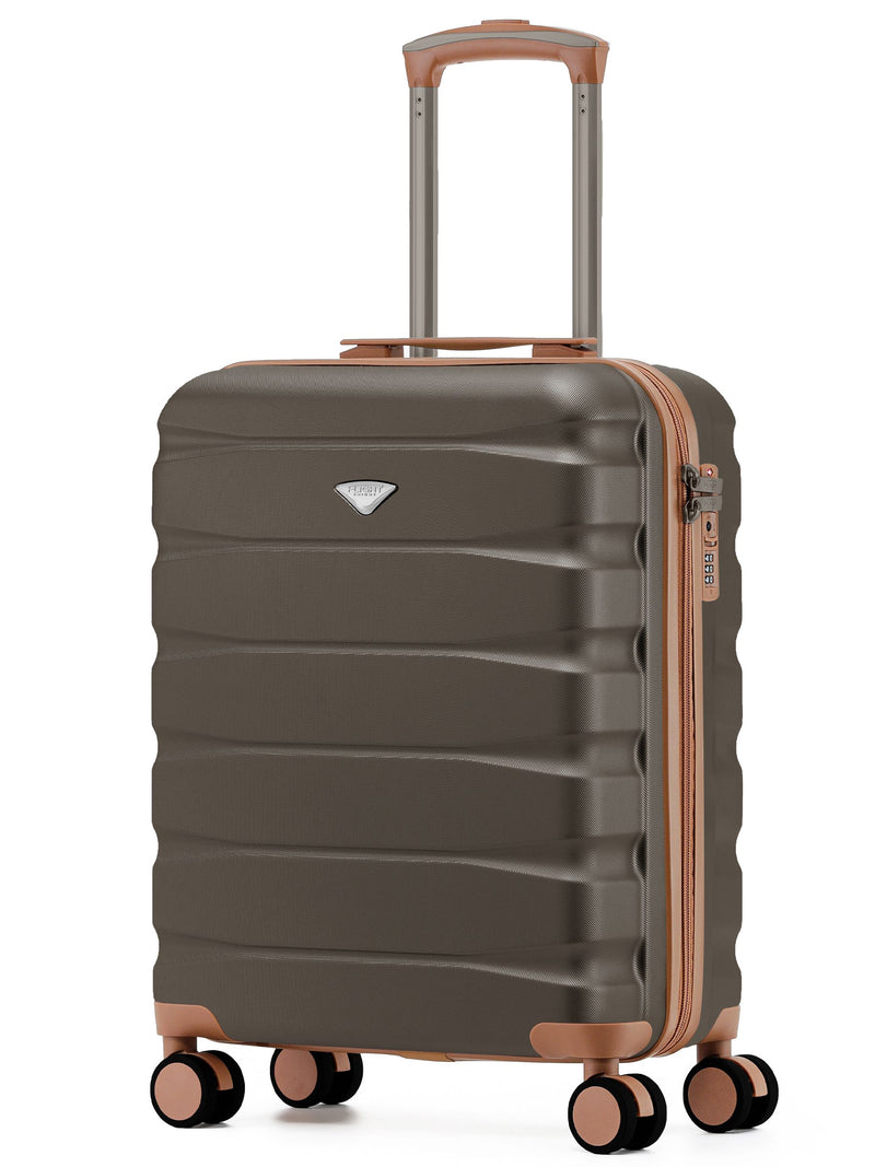 Flight Knight Brown Hand Luggage Maximum Size for Ryanair (Priority) Cabin Bag Overhead Carry On TUI Approved