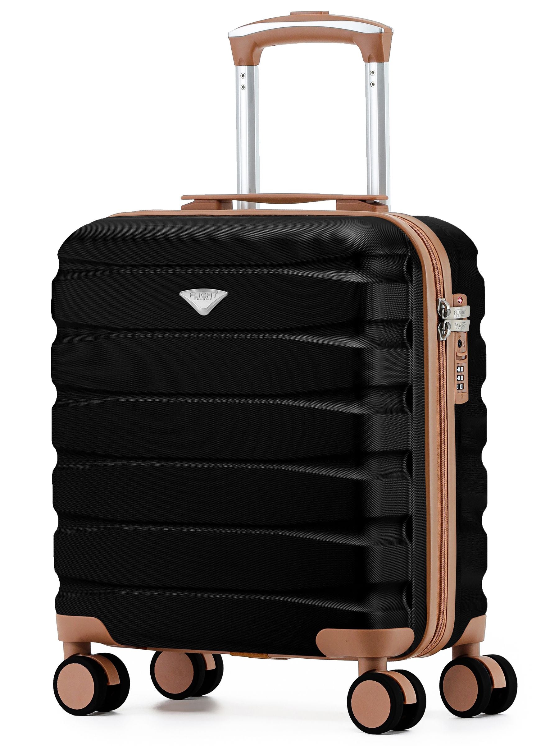 Flight Knight Coal Black Hand Luggage Cabin Bag 45x36x20cm