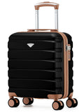 Flight Knight Coal Black Hand Luggage Cabin Bag 45x36x20cm