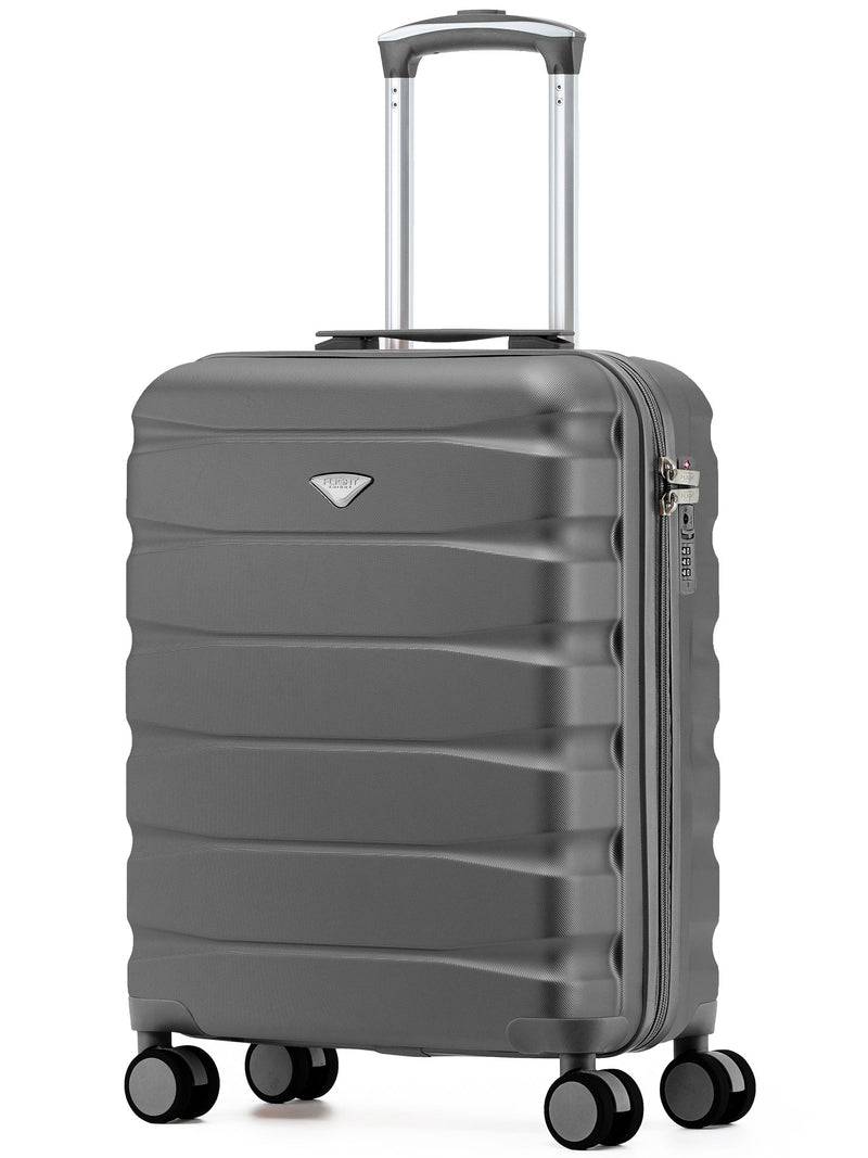 Flight Knight Grey Hand Luggage Maximum Size for Ryanair (Priority) Cabin Bag Overhead Carry On TUI Approved