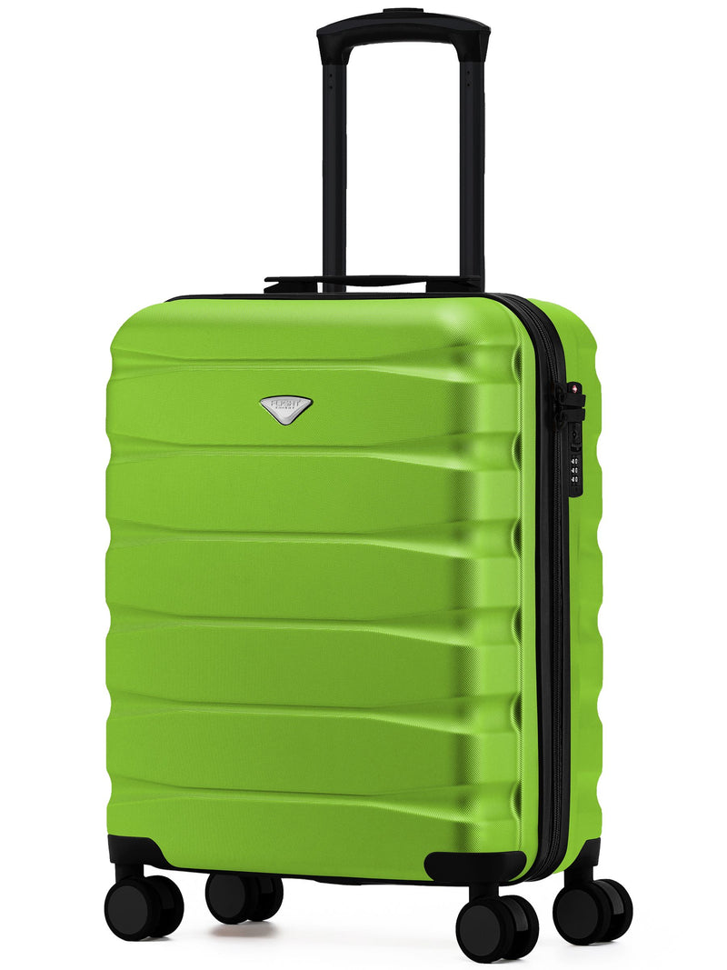 Flight Knight Bright Green Hand Luggage Maximum Size for Ryanair (Priority) Cabin Bag Overhead Carry On TUI Approved