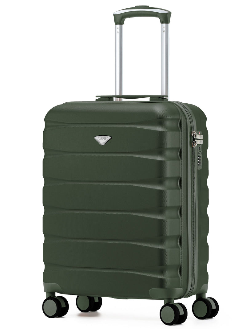Flight Knight Dark Green Hand Luggage Maximum Size for Ryanair (Priority) Cabin Bag Overhead Carry On TUI Approved