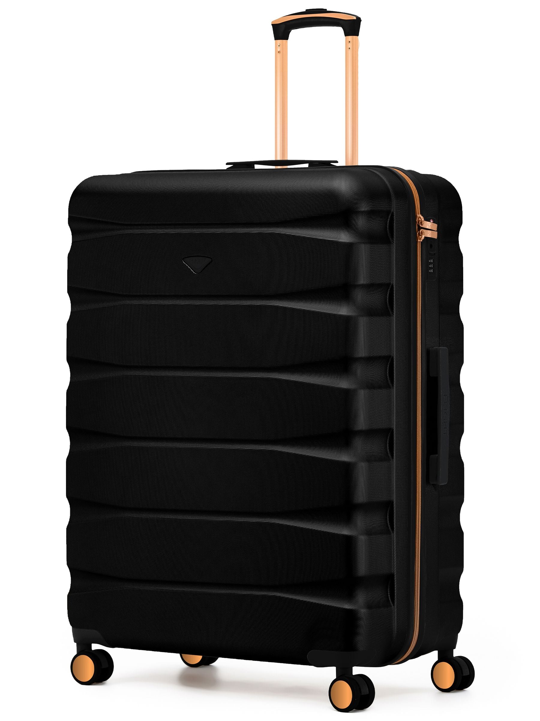 Flight Knight Ink Black 8 Wheel ABS Hard Case Suitcase 29 Inch