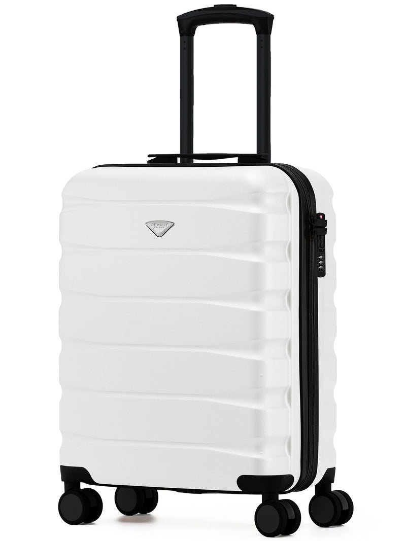 Flight Knight White Hand Luggage Maximum Size for Ryanair (Priority) Cabin Bag Overhead Carry On TUI Approved