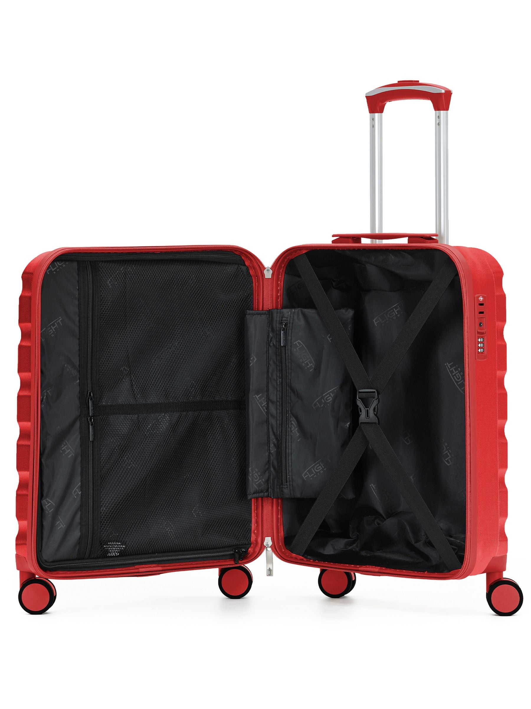 Flight Knight red hand luggage 55x40x20cm, UK version