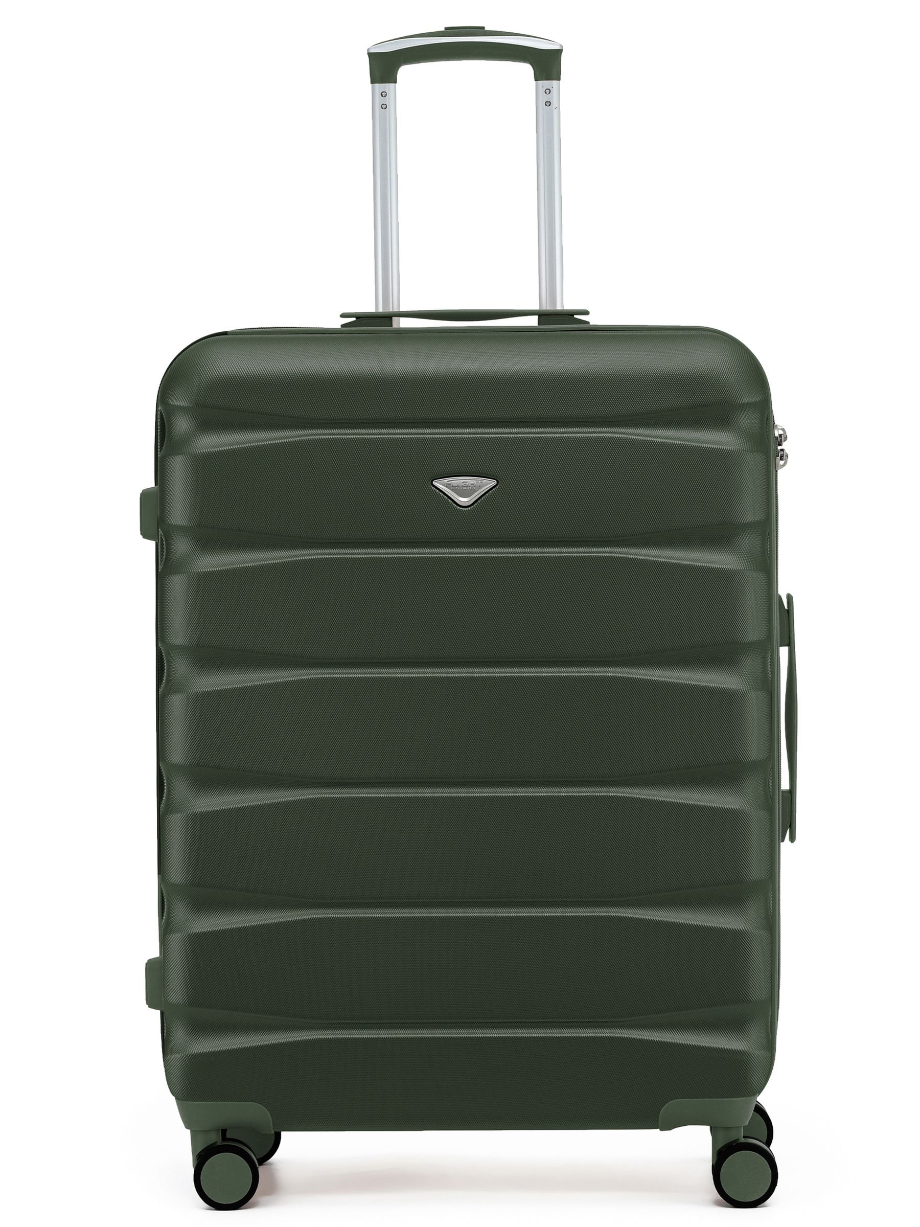 Flight Knight Red 8 Wheel ABS Hard Case Hold Suitcase (Large 25 inch)