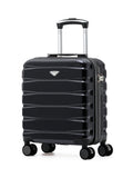 Flight Knight Coal Black Hand Luggage Cabin Bag 45x36x20cm