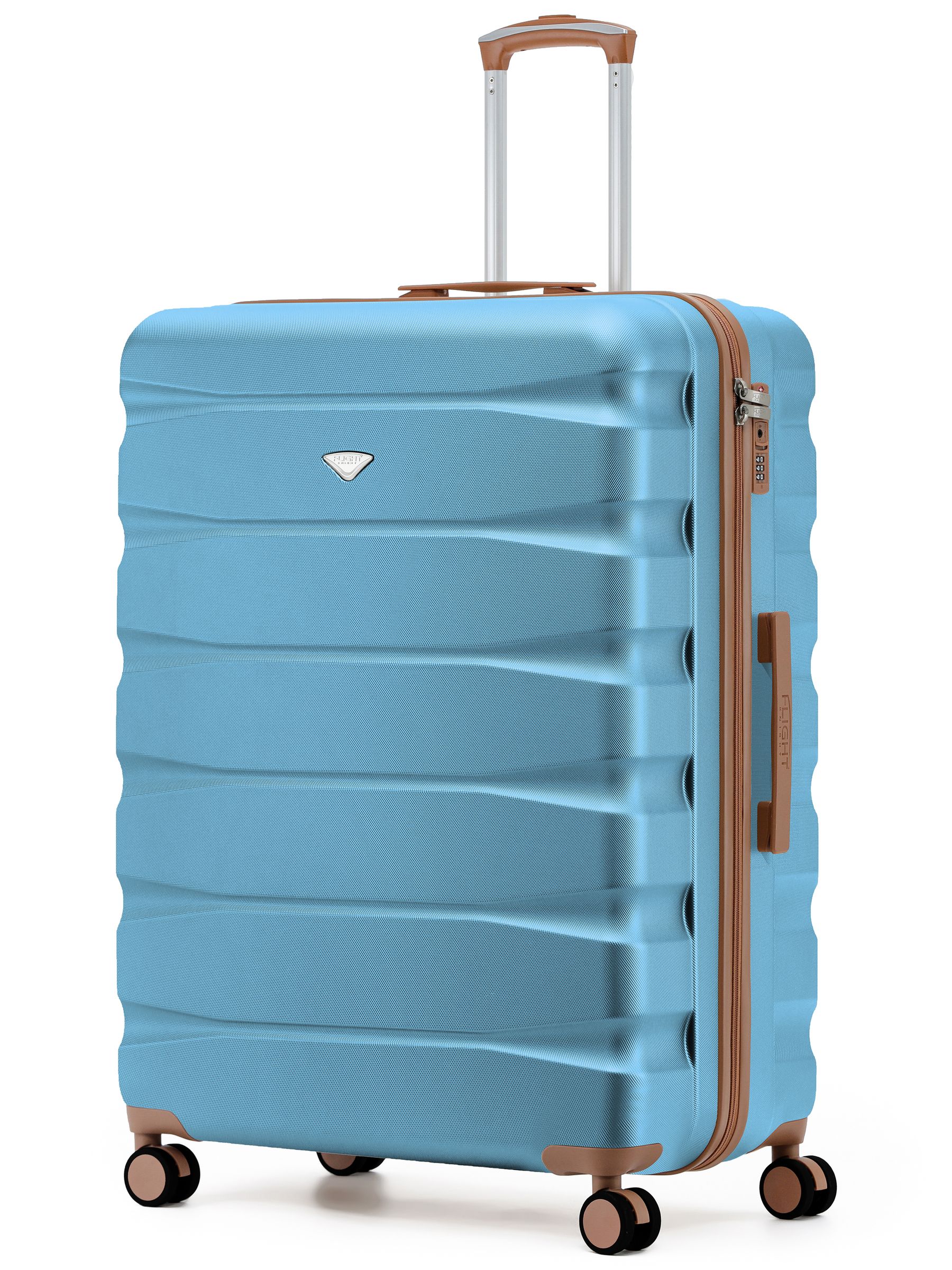 Flight Knight Ink Black 8 Wheel ABS Hard Case Suitcase 29 Inch
