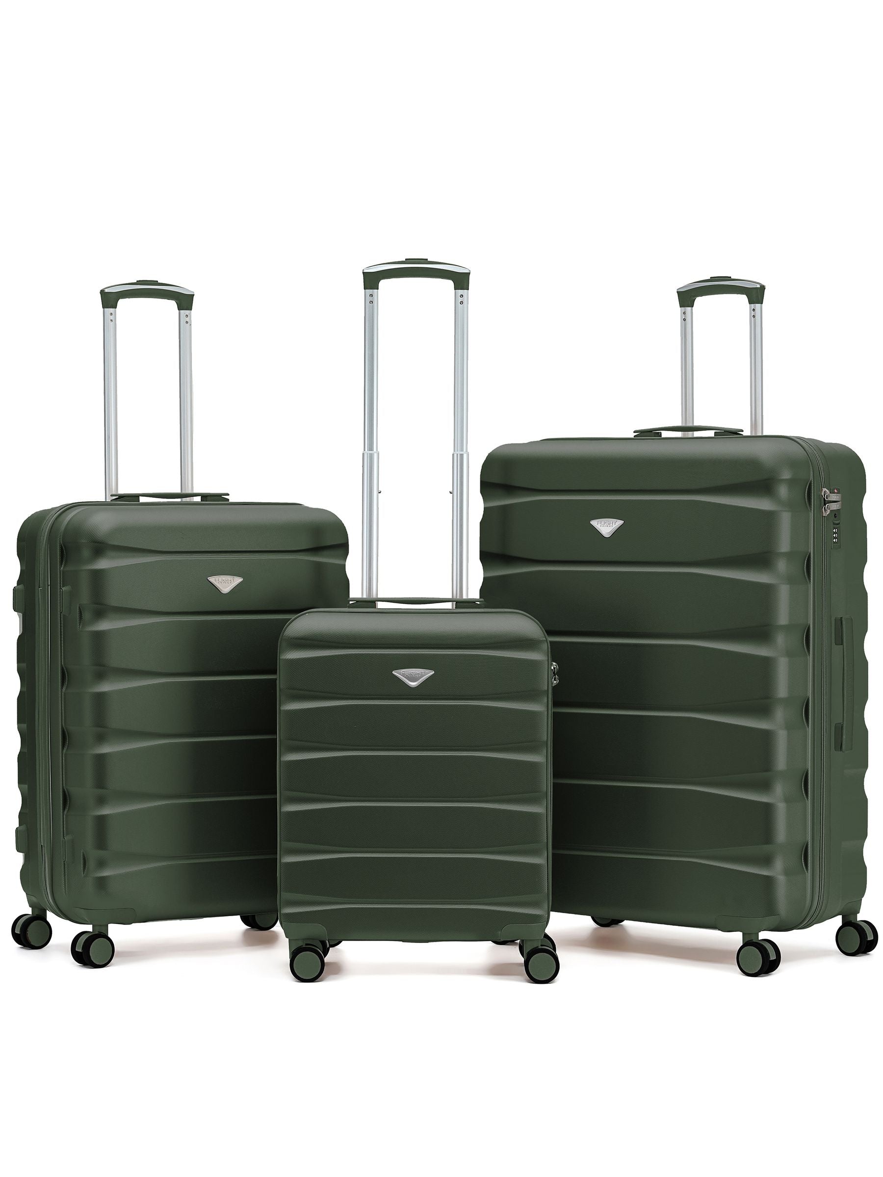 Flight Knight Dark Green Ryanair (Priority) Over Head Luggage Cabin Case + Checked Baggage Hold Luggage
