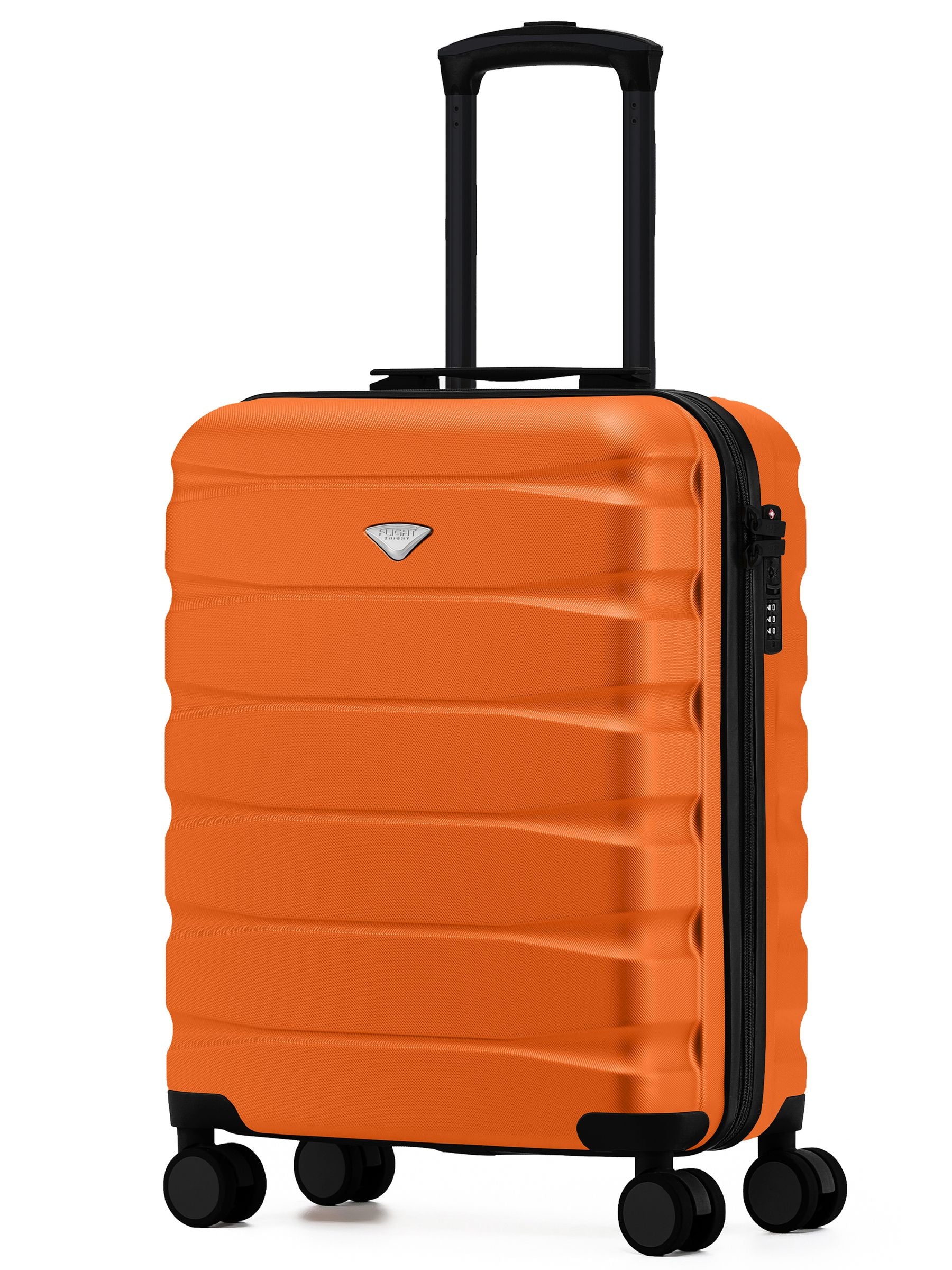 Flight Knight Orange Hand Luggage Maximum Size for Ryanair (Priority) Cabin Bag Overhead Carry On TUI Approved
