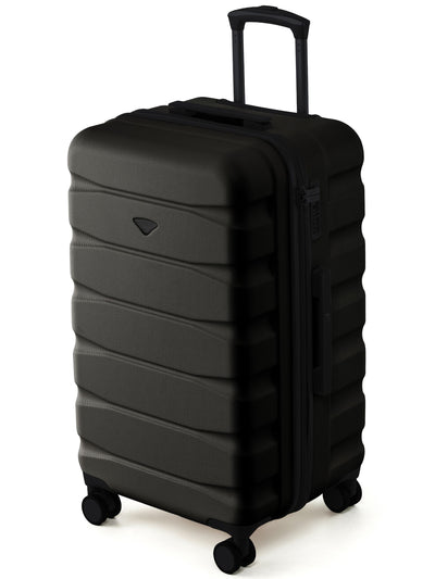 Next Flight Knight Black 70cm Trunk Suitcase Hard Shell Checked Luggage- Buy online at McGrocer