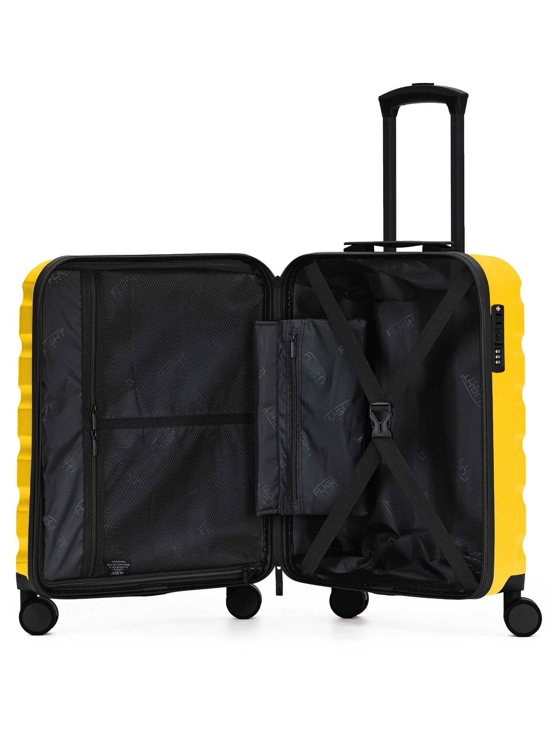 Flight Knight Yellow Ryanair (Priority) Over Head Luggage Cabin Case + Checked Baggage Hold Luggage