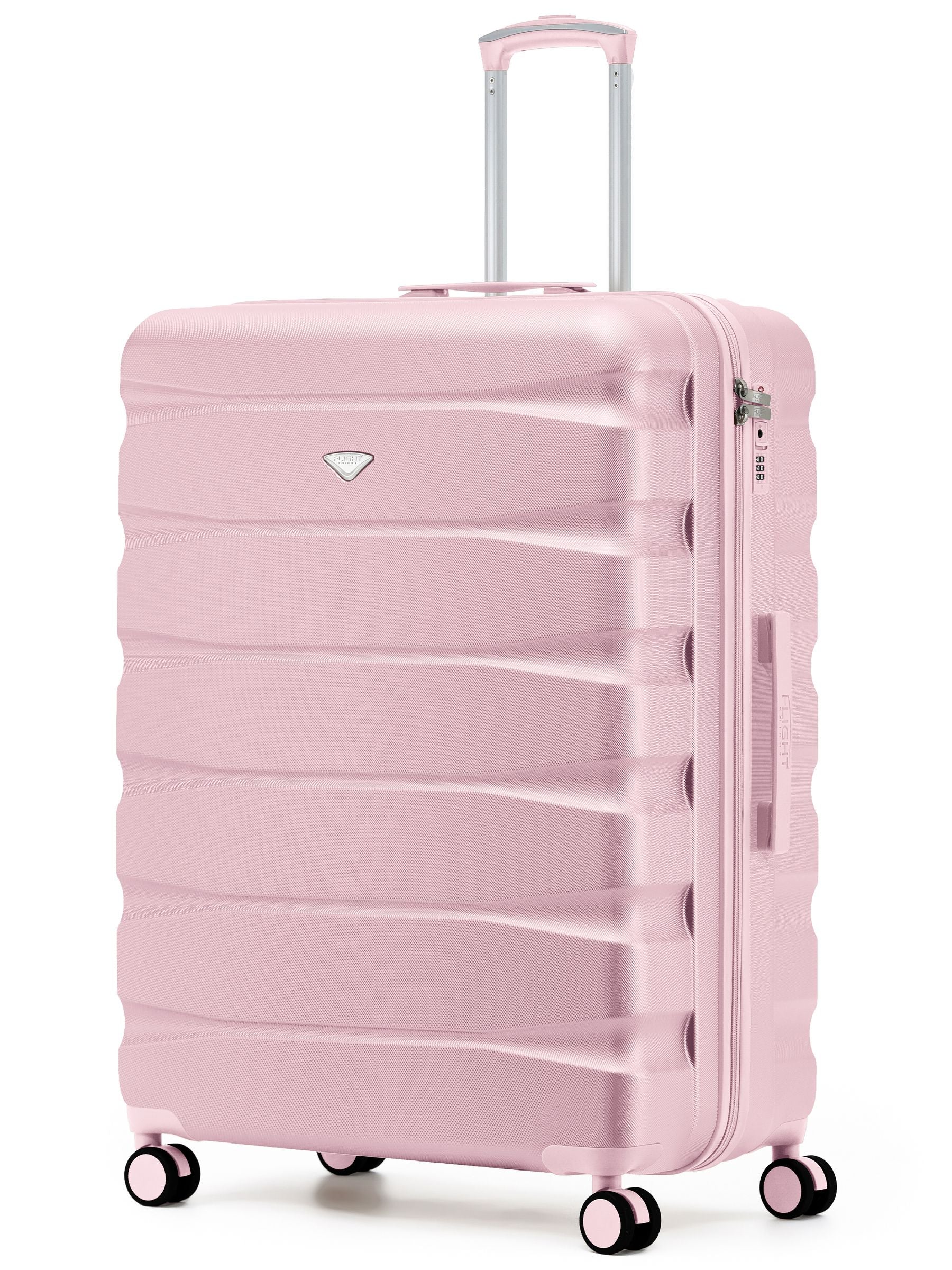 Flight Knight Ink Black 8 Wheel ABS Hard Case Suitcase 29 Inch