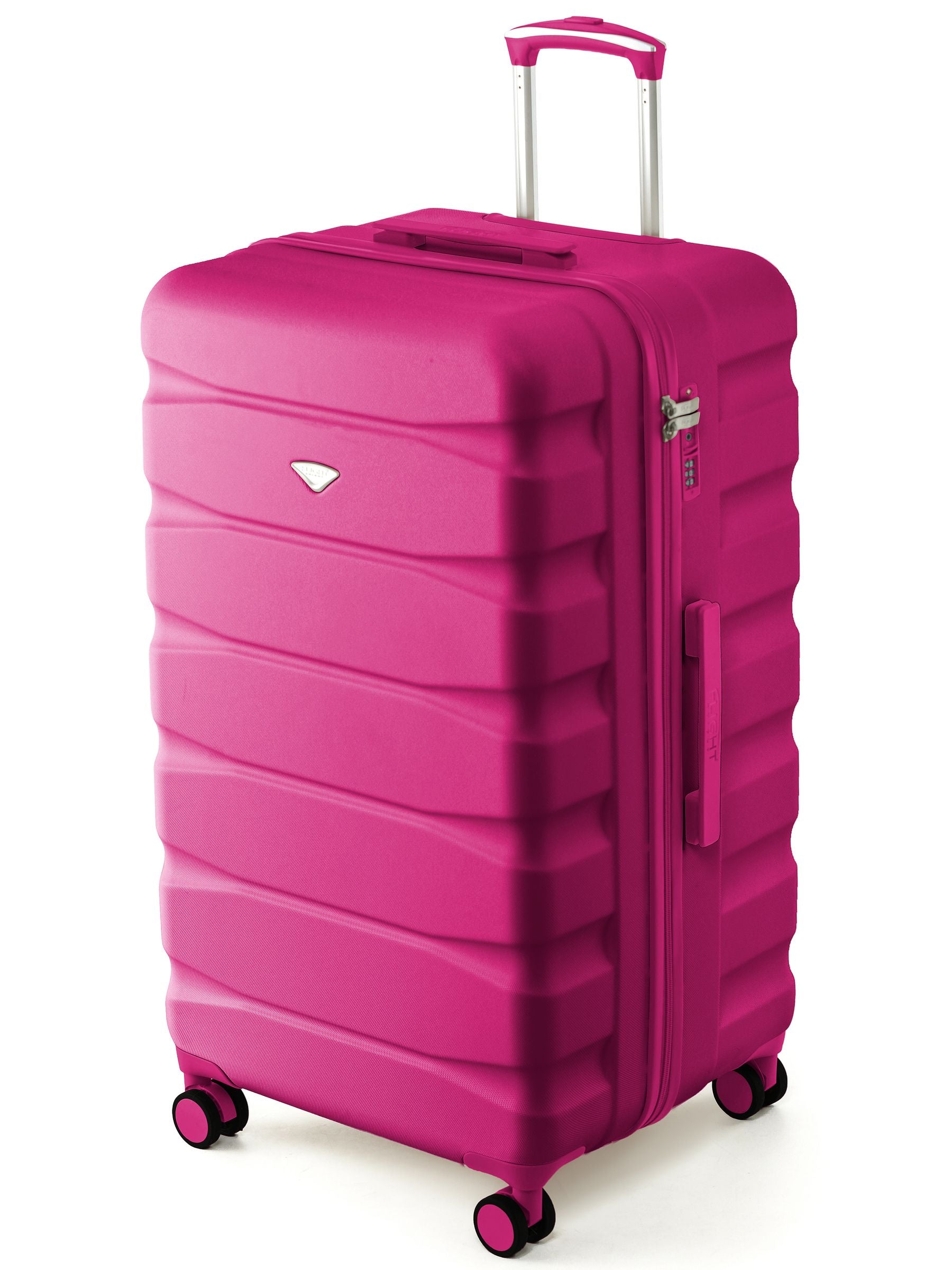 Flight Knight bright pink 80cm trunk suitcase - British product