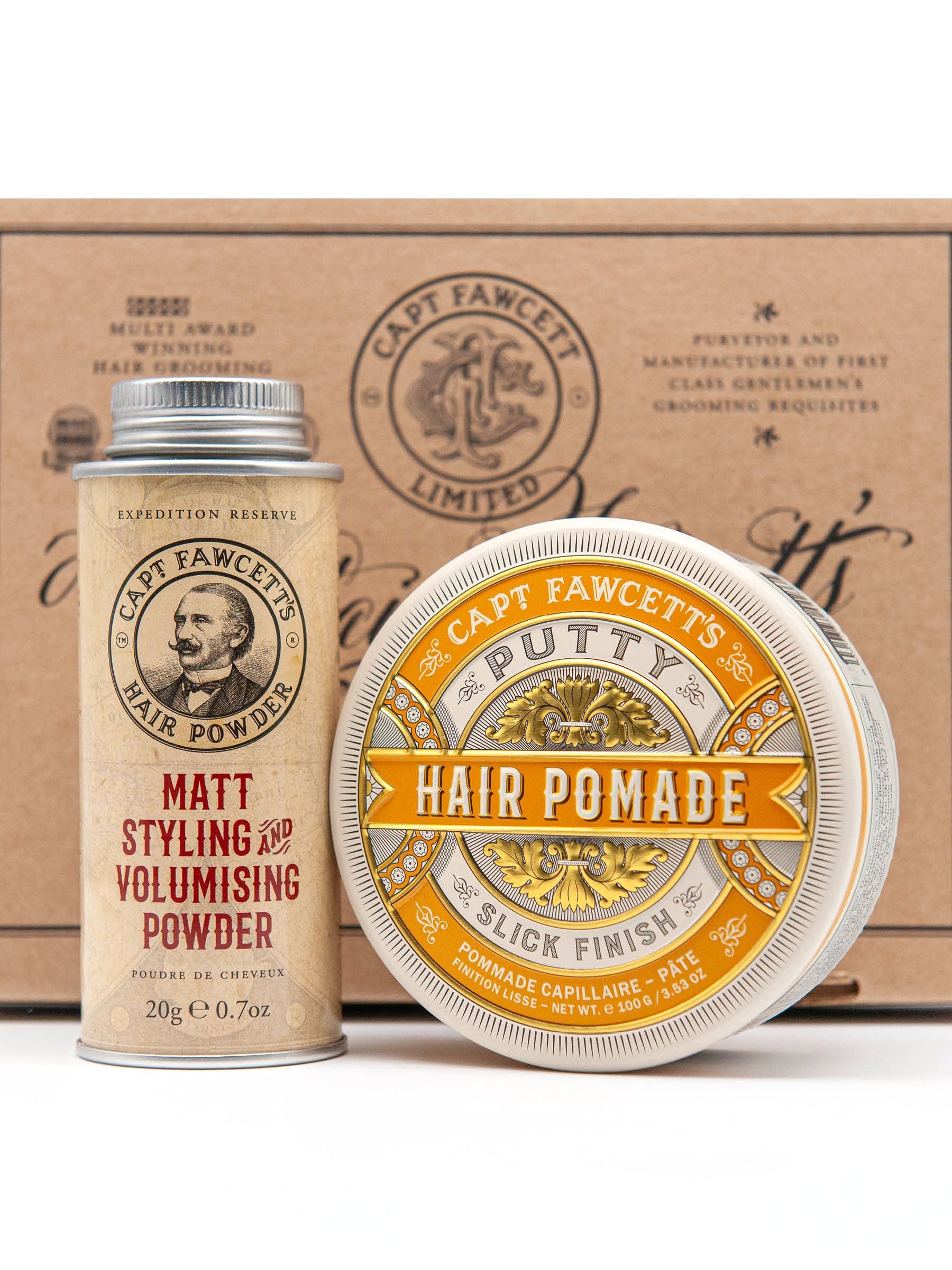 Captain Fawcett Hair Couture Gift Set, imported from the UK
