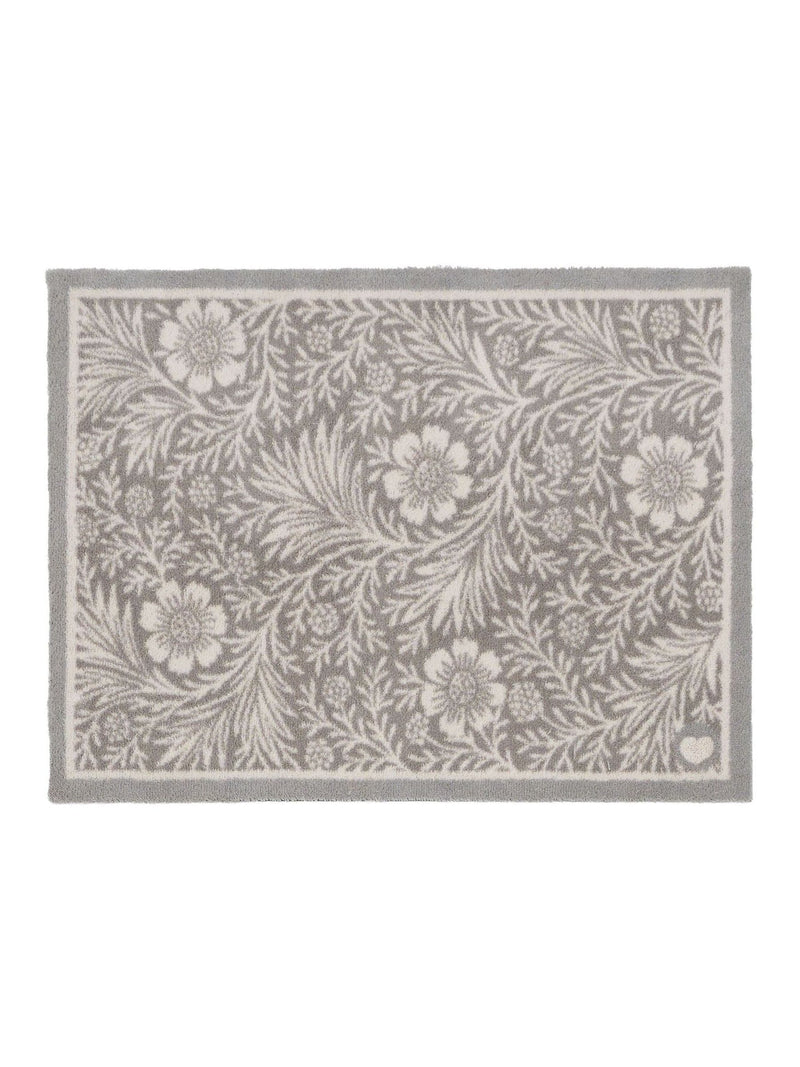 Hug Rug doormat Grey Soft Florals 65x85cm, UK version