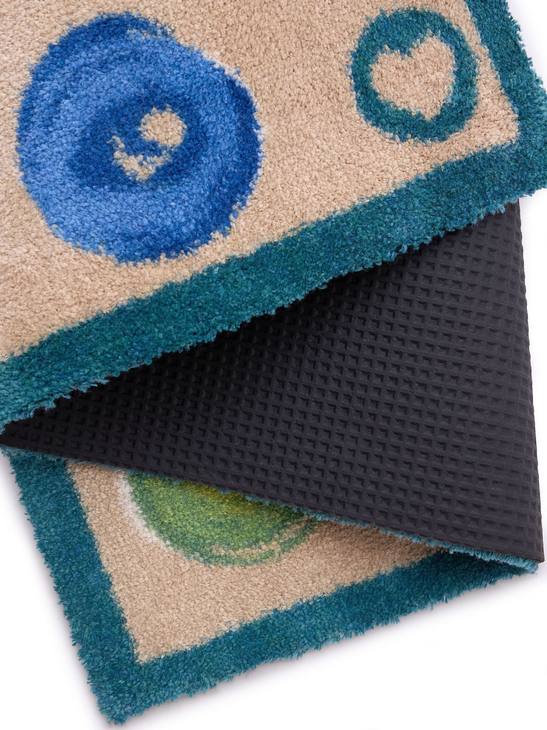 Hug Rug Beige Painted Spots doormat 65x85cm - British product