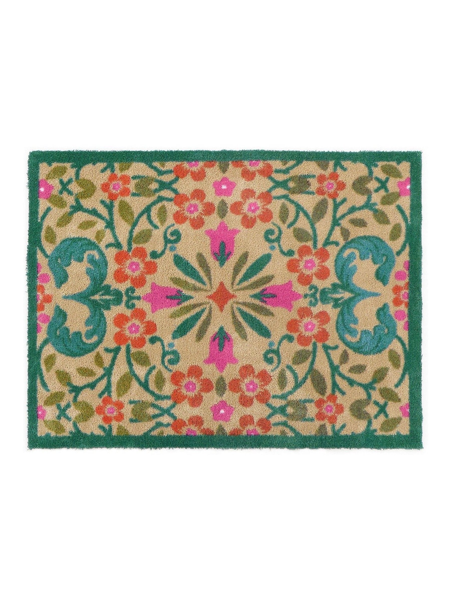 Hug Rug Folk Floral mat 65x85cm (British brand)