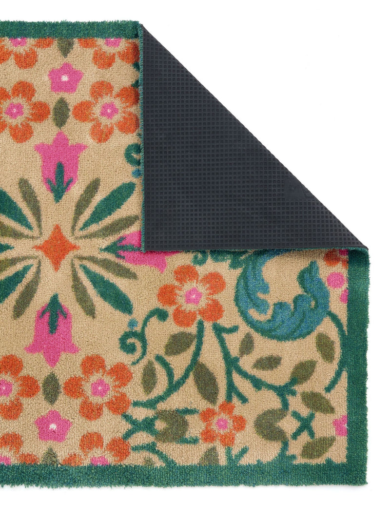 Hug Rug Folk Floral mat 65x85cm (British brand)