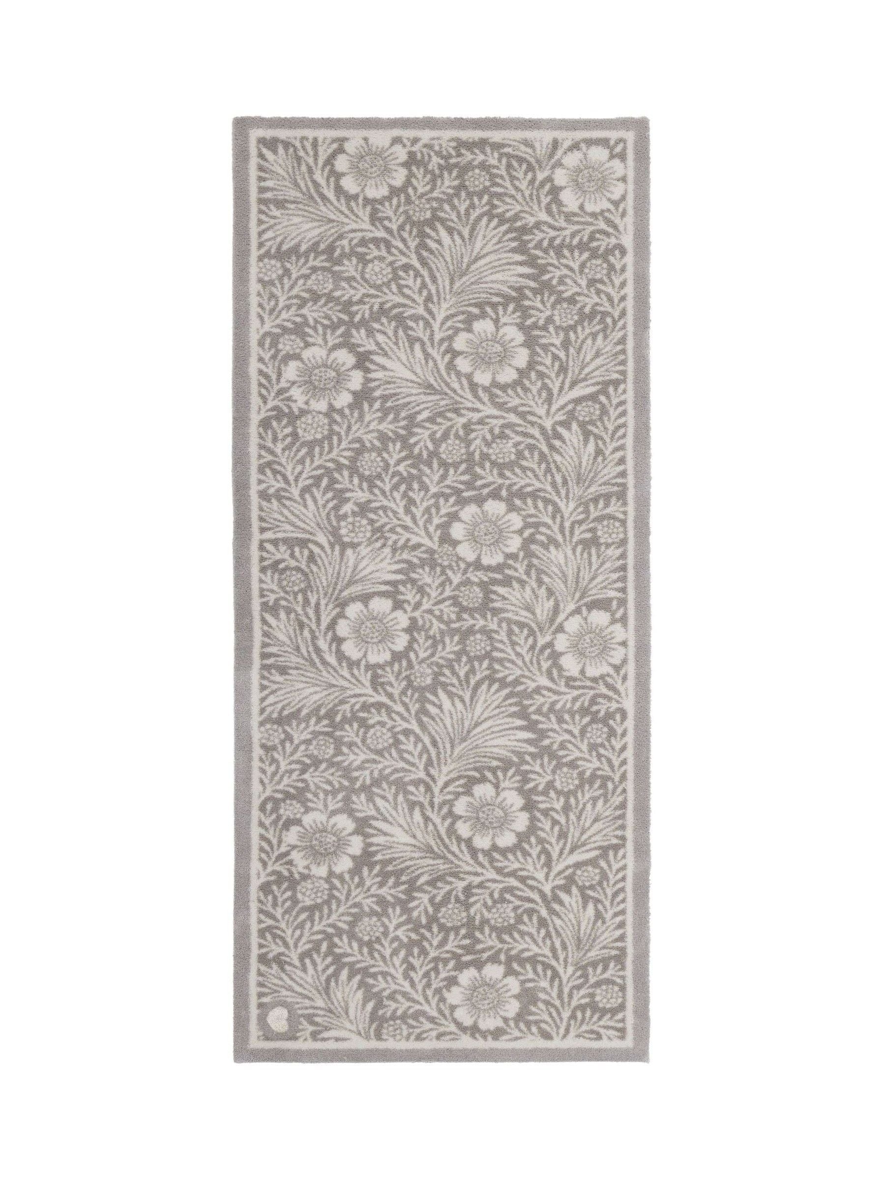 Hug Rug grey floral runner 65x150cm - British product