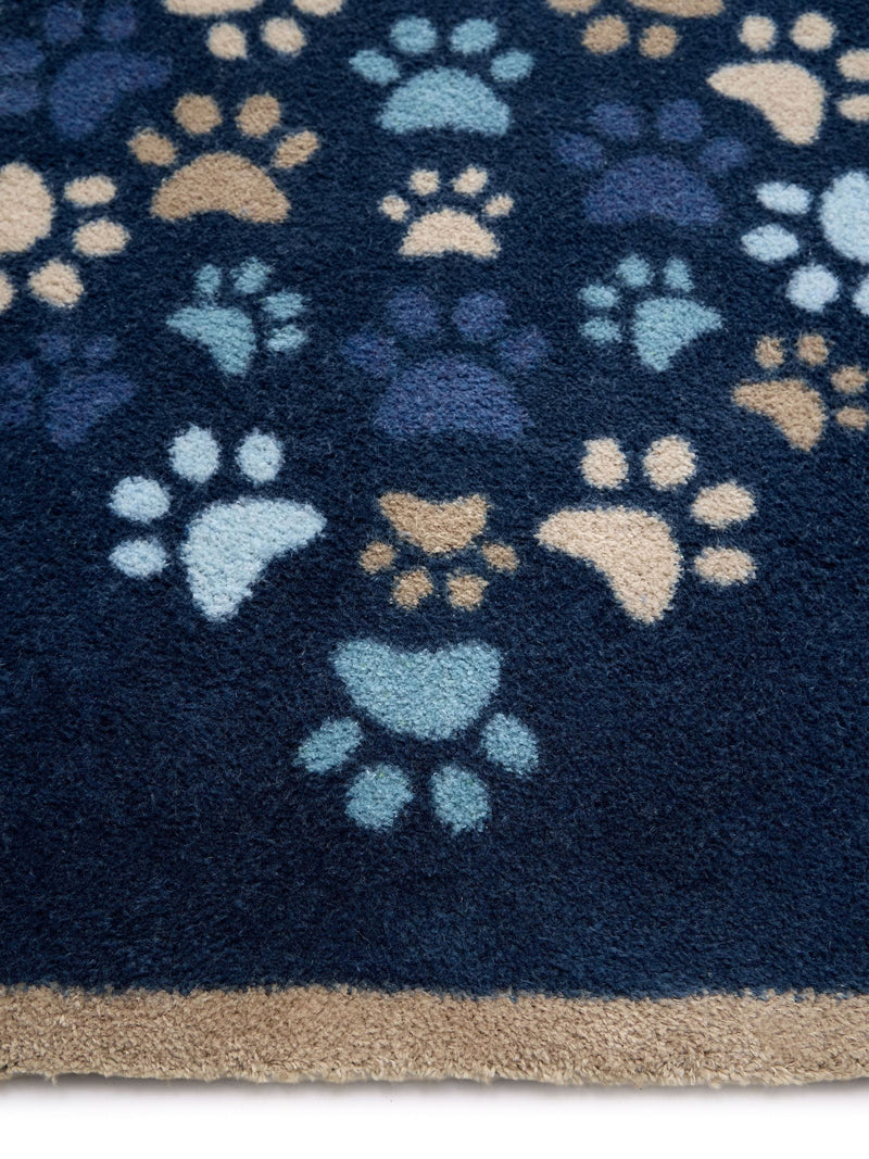 Hug Rug Blue Paws For Love doormat 65x85 cm, UK version
