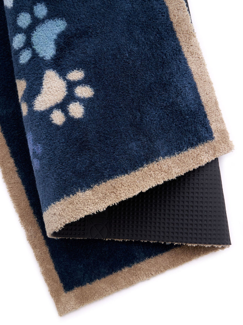 Hug Rug Blue Paws For Love doormat 65x85 cm, UK version