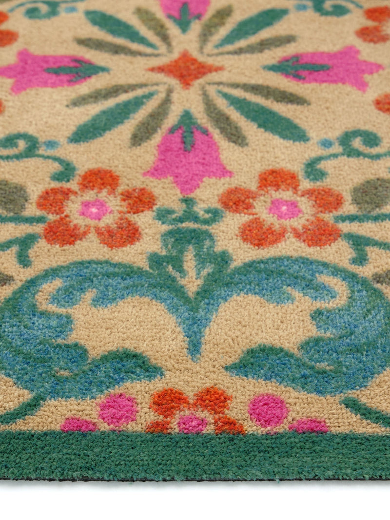 Hug Rug Natural Folk Floral runner 65x150 cm (British brand)
