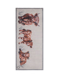 Hug Rug beige Heritage Highland Cow runner 65x150cm, imported from the UK