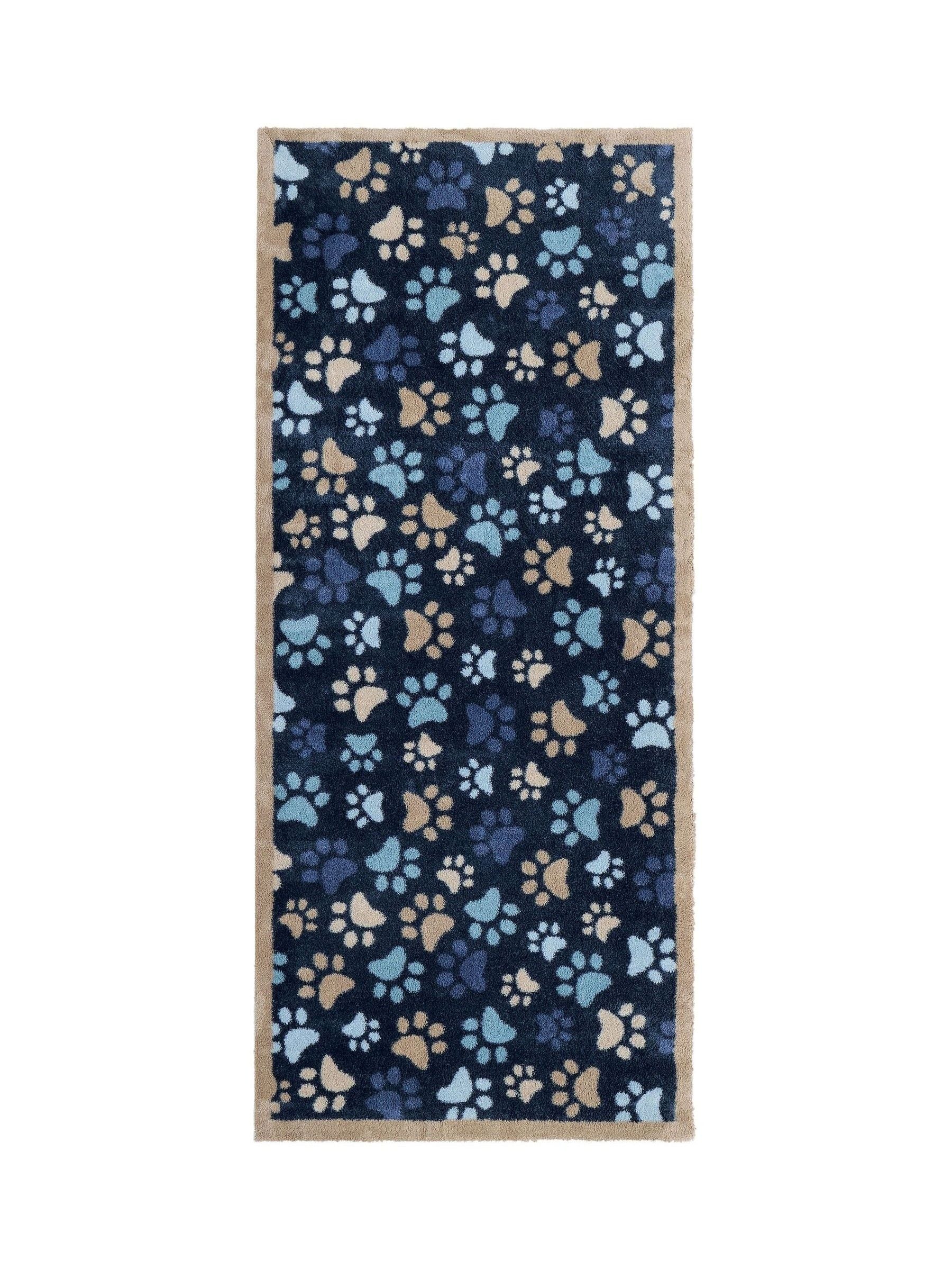 Hug Rug Blue Paws runner rug (British brand)