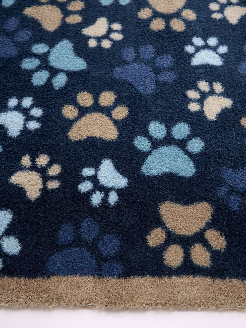 Hug Rug Blue Paws runner rug (British brand)