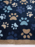 Hug Rug Blue Paws runner rug (British brand)