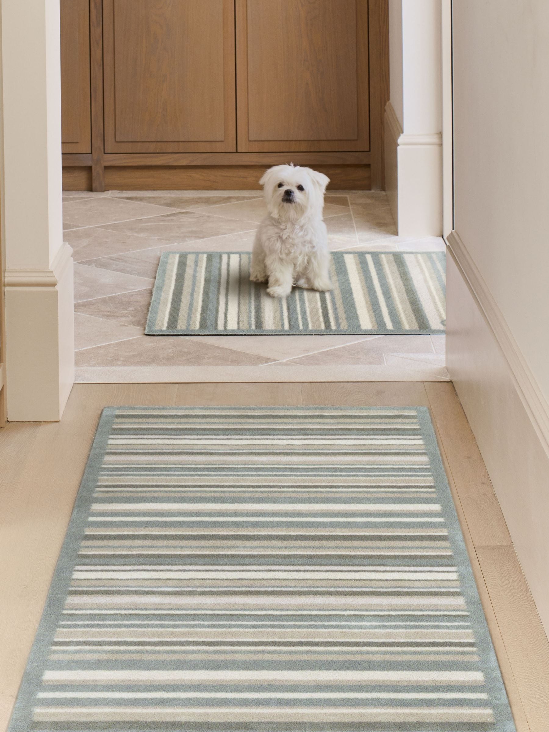 Hug Rug Sage Stripe runner 65x150 cm (British brand)