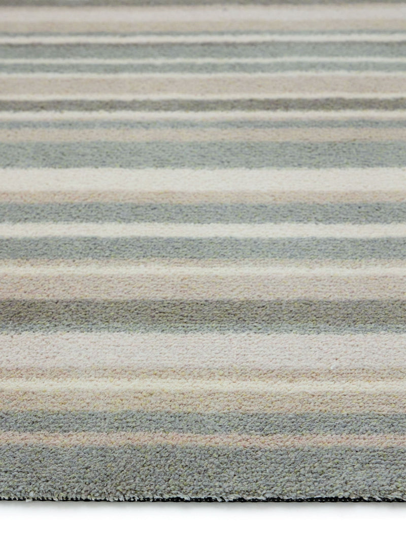Hug Rug Sage Stripe doormat 65x85cm, UK version