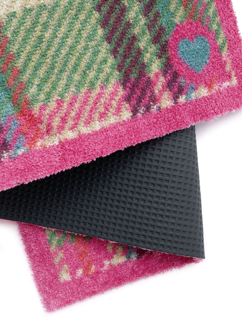 Hug Rug runner Pink/Green Tartan 65x150cm (British brand)