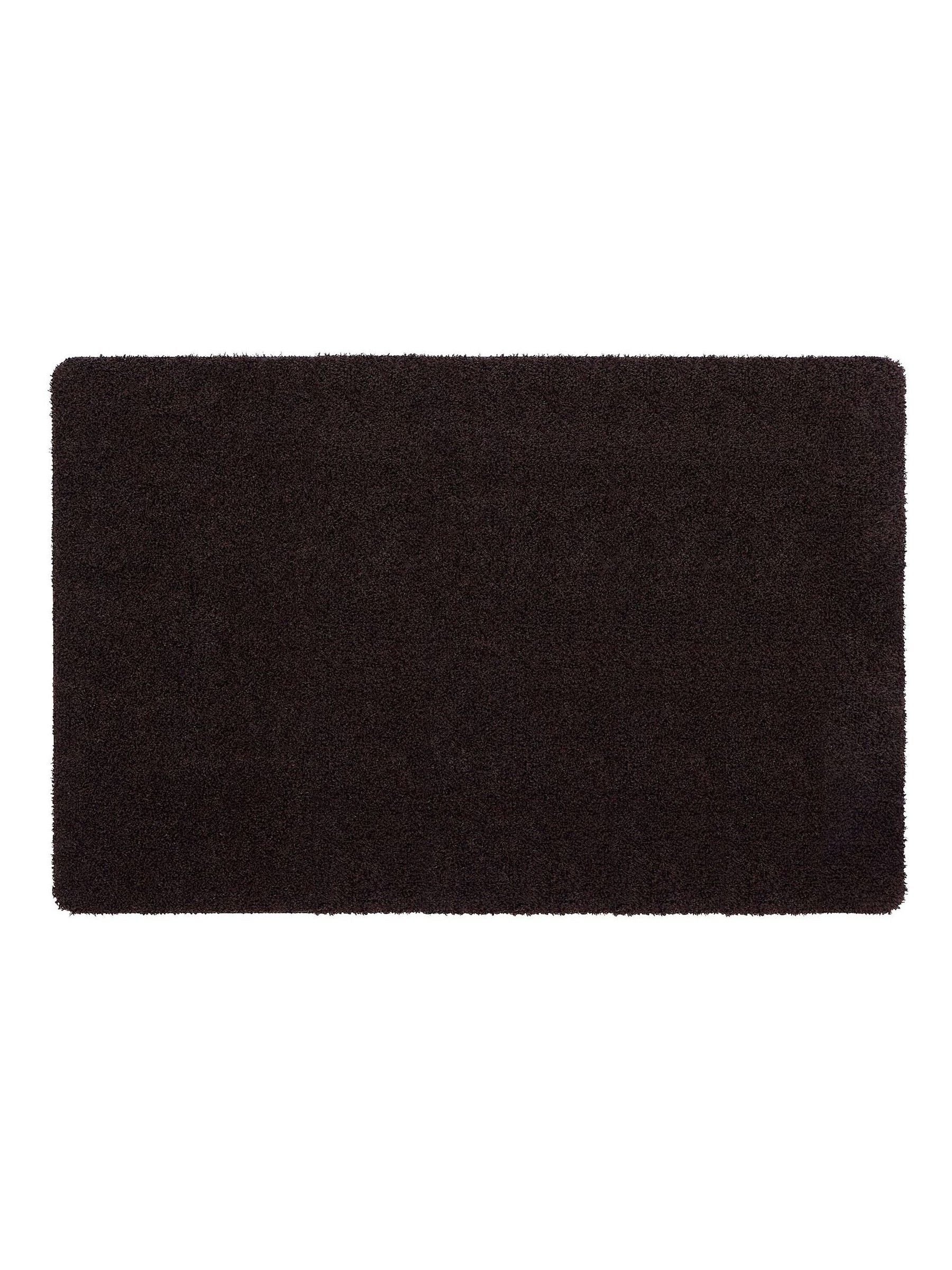 Hug Rug plain doormat espresso brown (British brand)