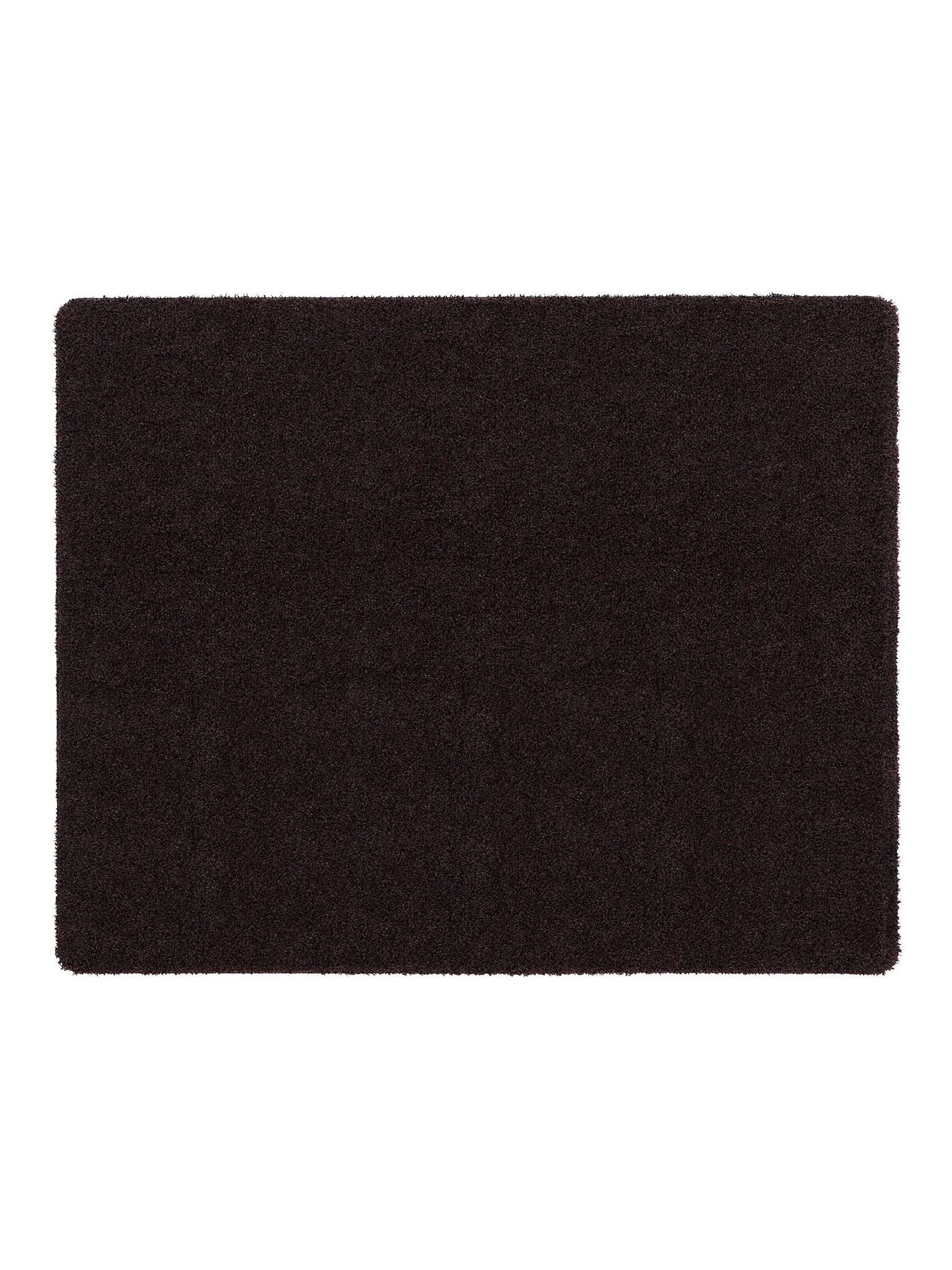Hug Rug plain doormat espresso brown (British brand)