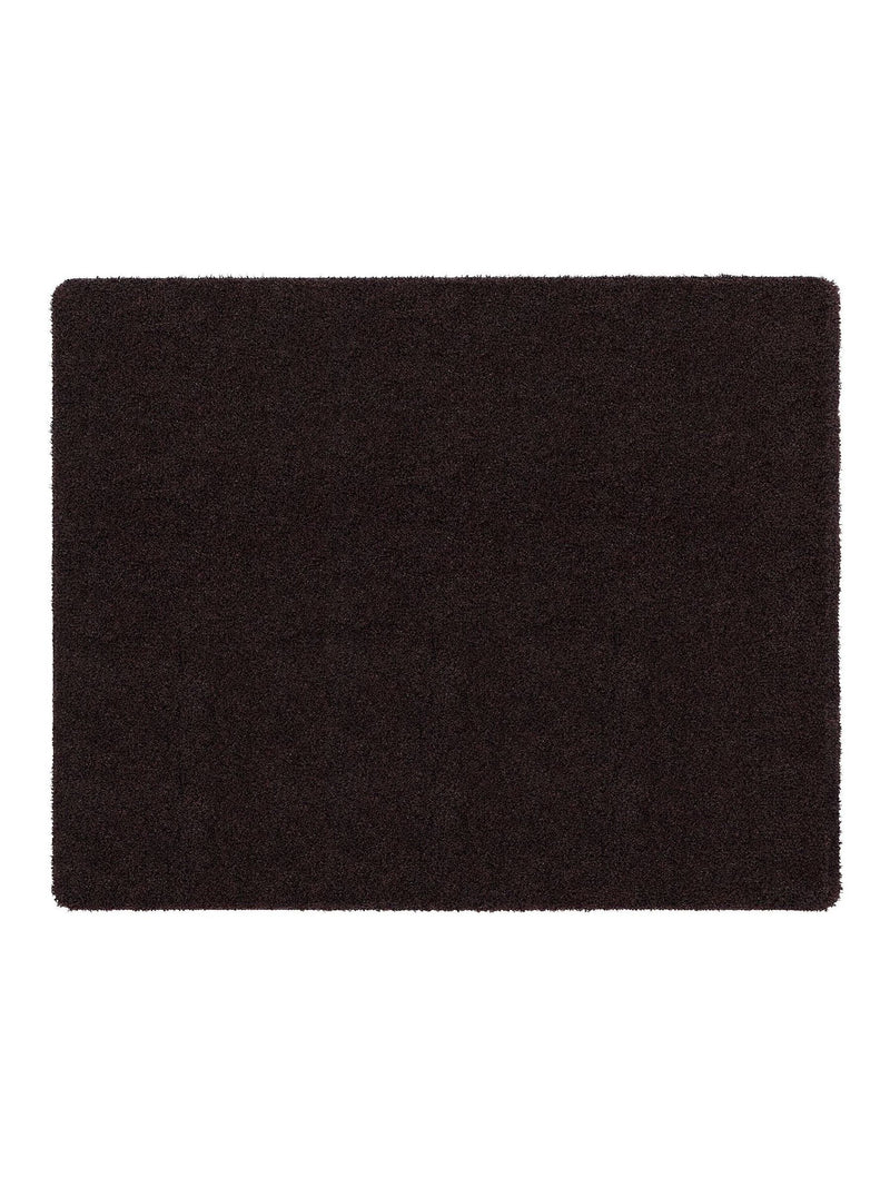 Hug Rug plain doormat espresso brown (British brand)
