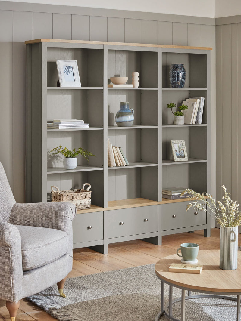 Dove Grey Malvern Bookcase Shelf