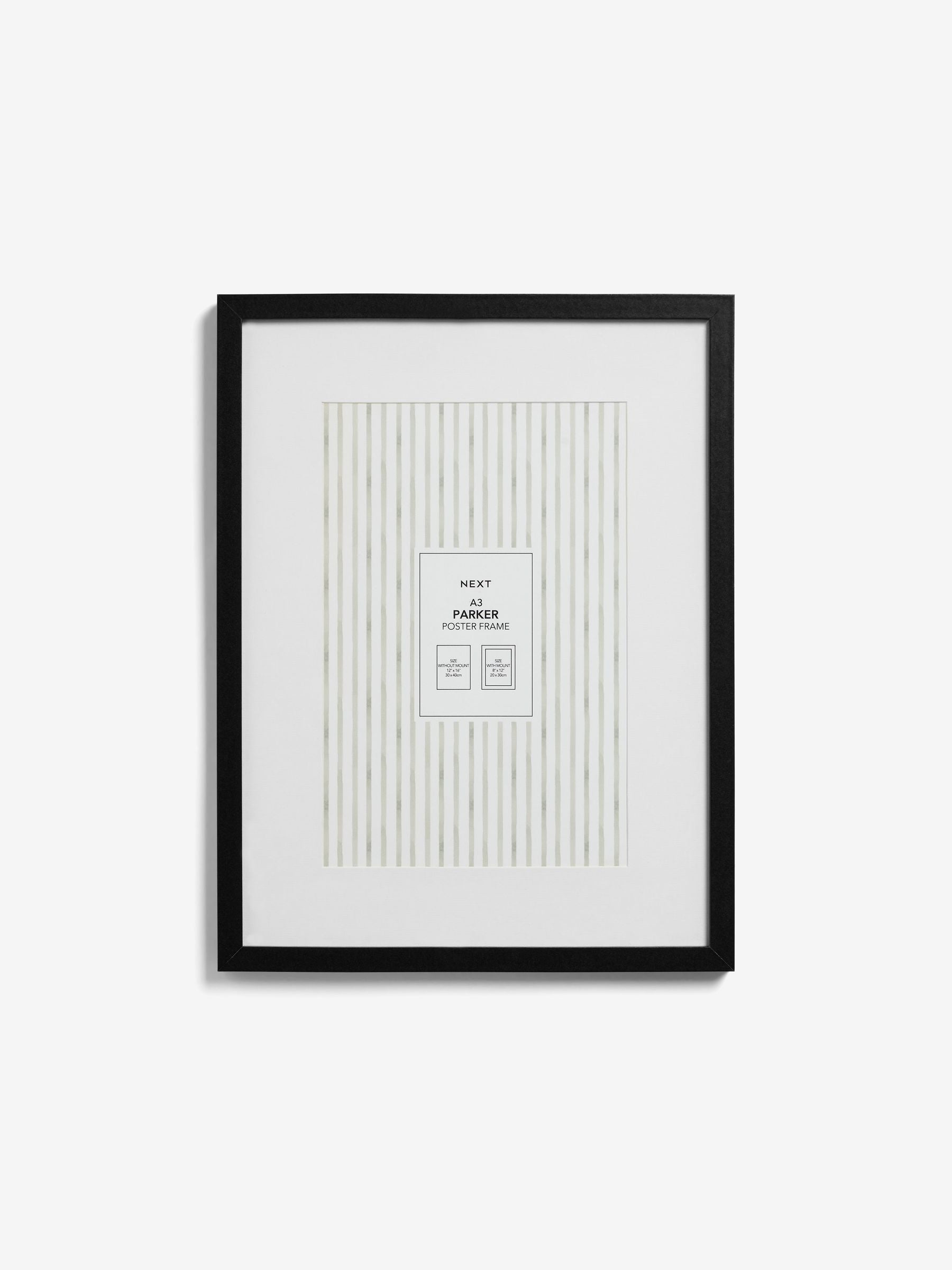 Black Parker Large Poster Photo Frame