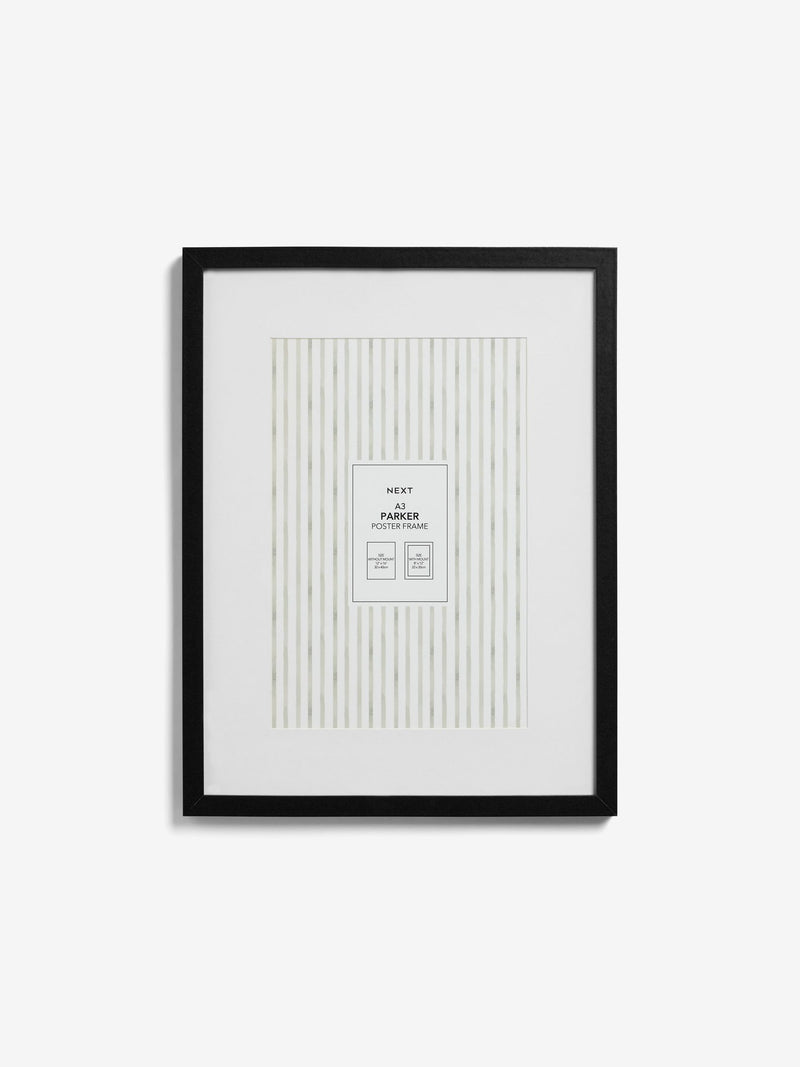 Black Parker Large Poster Photo Frame