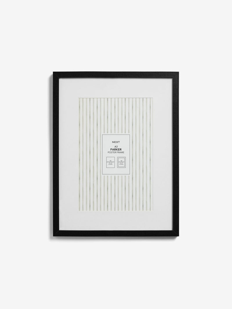 Black Parker Large Poster Photo Frame