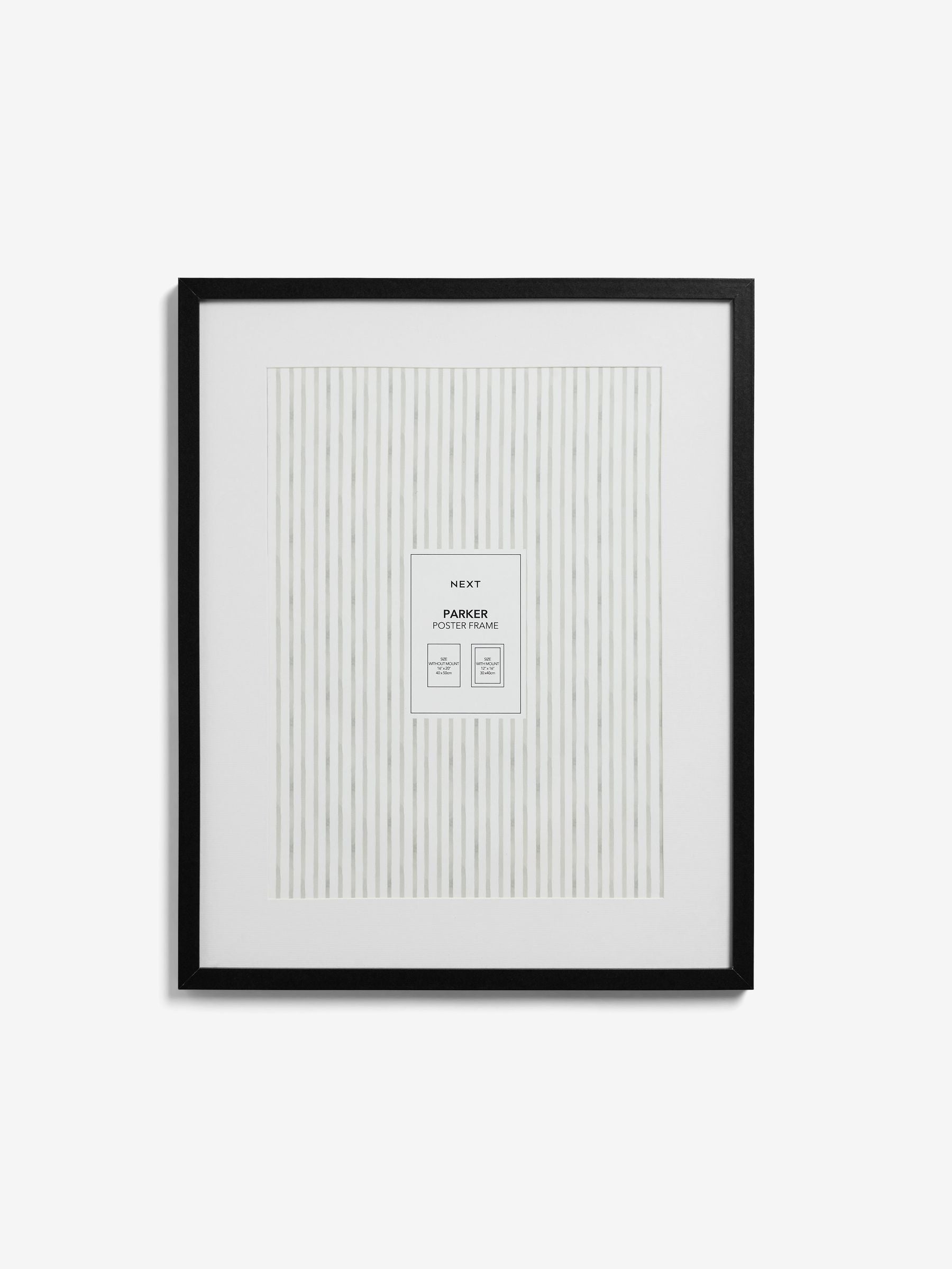 Black Parker Large Poster Photo Frame