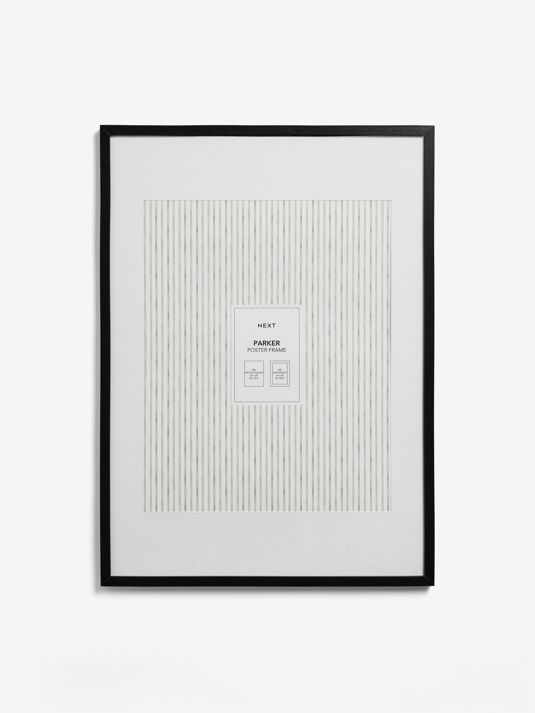Black Parker Large Poster Photo Frame